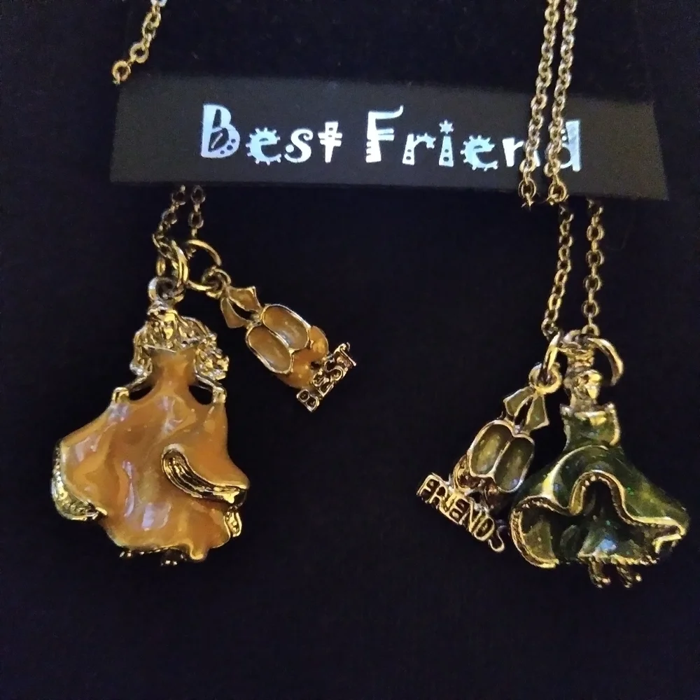 Kids silver tone Disney necklace lot